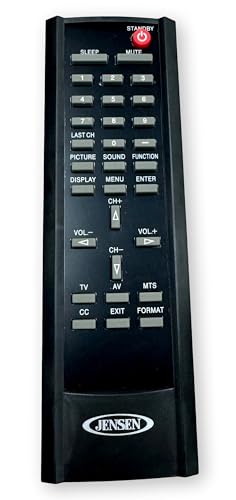 Remote Control (PXXR7NEC) for JENSEN JE1908, JE508, JE3708, JE2608, JE3208, and JE4208 televisions