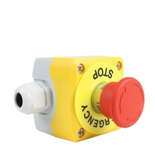 Bouton arrêt d'urgence EX 22 mm BE102C pour chantiers et élévateurs