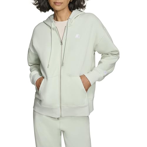 Starter Women's Extra Soft Embroidered Logo Casual Full Zip Hoodie