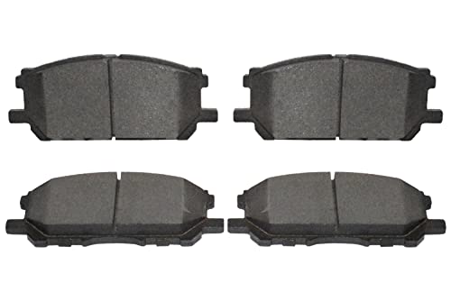 Image of Front Rear Brakes Pad Automotive Premium Ceramic Disc Brake Pads Set Vehicle Replacement Part for Lexus Infiniti Nissan Dodge Attitude Hyundai Accent (D1005, Front)