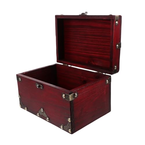 ULTECHNOVO Vintage Jewelry Box Wooden Storage Box Multifunctional Decorative Chest