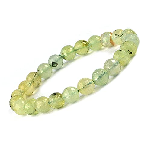 Image of Reiki Crystal Products Natural Crystal Stone 8 mm Faceted Diamond Cut Beads Bracelet for Men & Women | Reiki Charged Gemstone Bracelet | Multiple Stone Variants Available