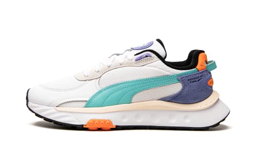 Puma Womens Wild Rider NRG White Lifestyle Sneakers Shoes 9