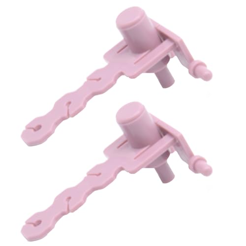 SYCZIOHU 2 Pcs Knitting Machine Tensioners Stable Knit Replacement Tension Rod Adapter Accessories Compatible with Sentro 22 32 40 48 (Pink)