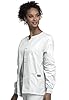 Cherokee Women's Snap Front Warm Up Jacket, White, XXX-Large #1