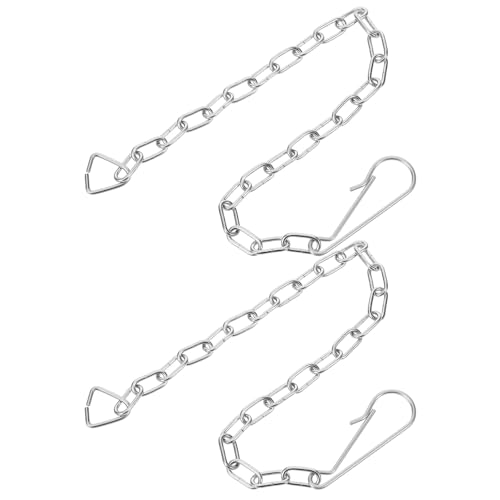 POPETPOP 2個 トイレフラッパーチェーン交換用 ステンレス製錆びにくい水洗トイレタンク部品 ユニバーサルフィットで簡単取り付け可能