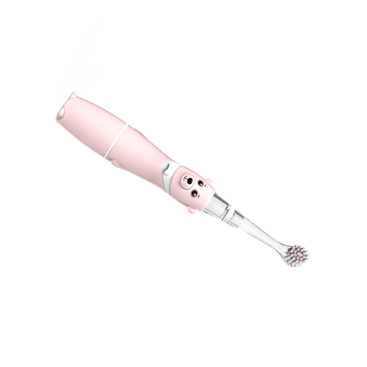 Beavorty Waterproof Kids Electric Toothbrush 7-Color Flashing Light Battery-Free Gentle Bristles Ideal for Children's Cleaning