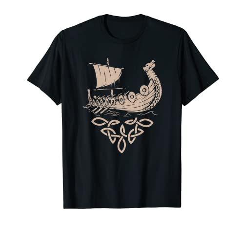 Viking Warrior Ship Scandinavia Valhalla Thor Axe Gift T-Shirt