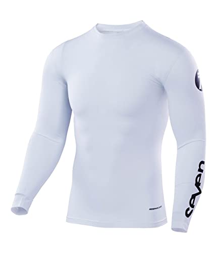Seven Youth Zero Staple Compression Jersey (White, Large)
