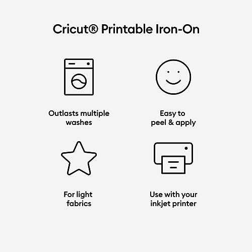 Cricut Printable Iron On For Light Fabrics US Letter