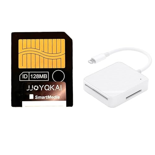 JJOYQKAI SmartMedia Card 128MB SM Memory Card Smart Media Card W/Lighting to Memory Card Reader