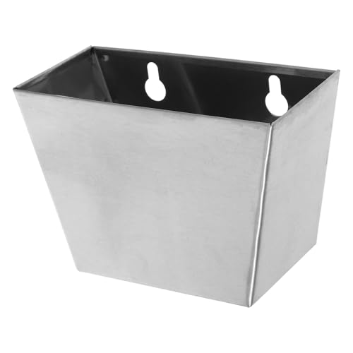 Hemobllo Soporte de Pared para Tapones de Botellas de Acero Inoxidable Recogedor Compacto y Resistente Intemperie para Jardín y Patio Cubo para Almacenamiento de Chapas y Abridor de