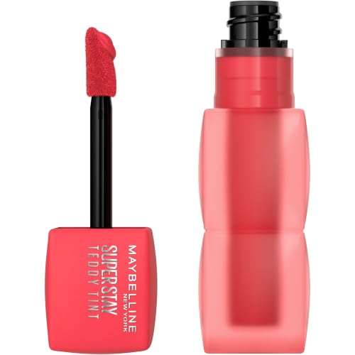 Image of MAYBELLINE Super Stay Teddy Lip Tint, Long Lasting Matte Lipstick For Up To 12HR Wear, July Forever, 1 Count