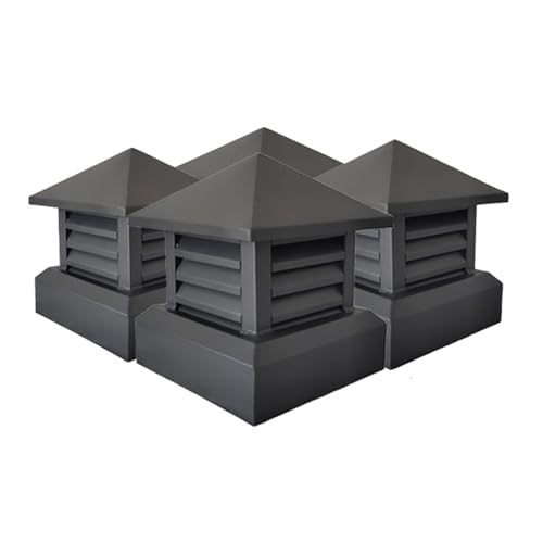 Tuyau de cheminée ventilé avec capot de ventilation de toit 40 cm - 6