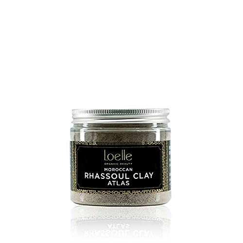 Loelle - Rhassoul Tonerde (Pulver) - Ghassoul Seife als reinigende Gesichtsmaske - Marokkanische Heilerde für fettiges Haar - Naturkosmetik - Hergestellt in Marokko (220g) Cover