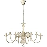 vidaXL Kronleuchter Metall Antik 8-flammig Deckenlampe Pendelleuchte Lüster