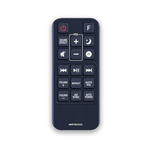 Image of 7SEVEN Compatible for Lg Soundbar Remote Control Original AKB74815321 Model Match Exactly Key by Key to Replicate Performance as Like Genuine Control