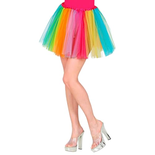 W WIDMANN MILANO Party Fashion 10341 - Tutu Regenbogen für Erwachsene,...