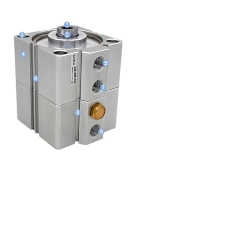 Vérin pneumatique compact SDAT32 double effet à course réglable multi-usage
