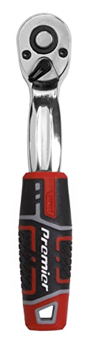 Sealey Premier Pear-Head Offset Ratchet Wrench 1/4" Sq Drive with Flip Reverse - AK8937, Chrome - Image 3