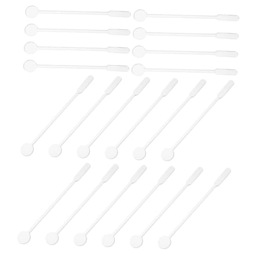 JECOMPRIS 100Pcs Transparent Mixing Sticks Multi Function Coffee Stirring Sticks for Hot and Cold Drinks for Cocktails Ice Tea and Afternoon Tea