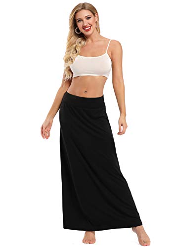 Yinggeli Women's Bohemian Print Long Maxi Skirt (X-Large, H-Flower) #TOP1