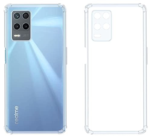Image of COVERBLACK Rubber Back Cover for Vivo Realme RMX3381 / Realme 8s 5G - Transparent