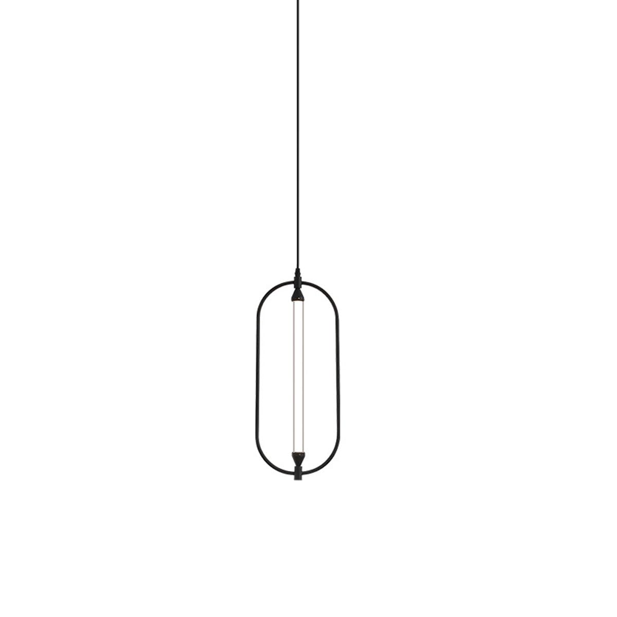 Lámpara colgante LED negra de 10W con tres temperaturas de color para isla de cocina