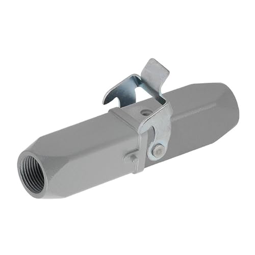 Conector rectangular HDC HA de 4, 5, 6 y 8 pines 10A con enchufe macho industrial IP65 rojo 3