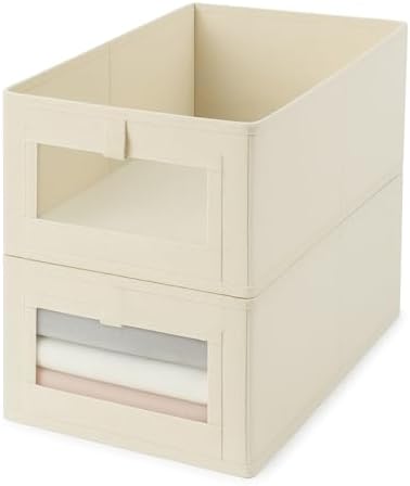 Caixa Organizadora 18L Dobrável com Visor Transparente | Cesto Mu...