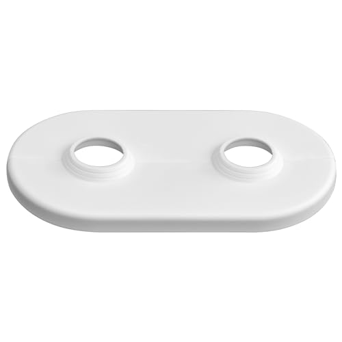 NIMA PRODUCT: 6x Doppel Heizungsrohr Rosette 15-22mm zur Abdeckung für Heizungsrohre (6)
