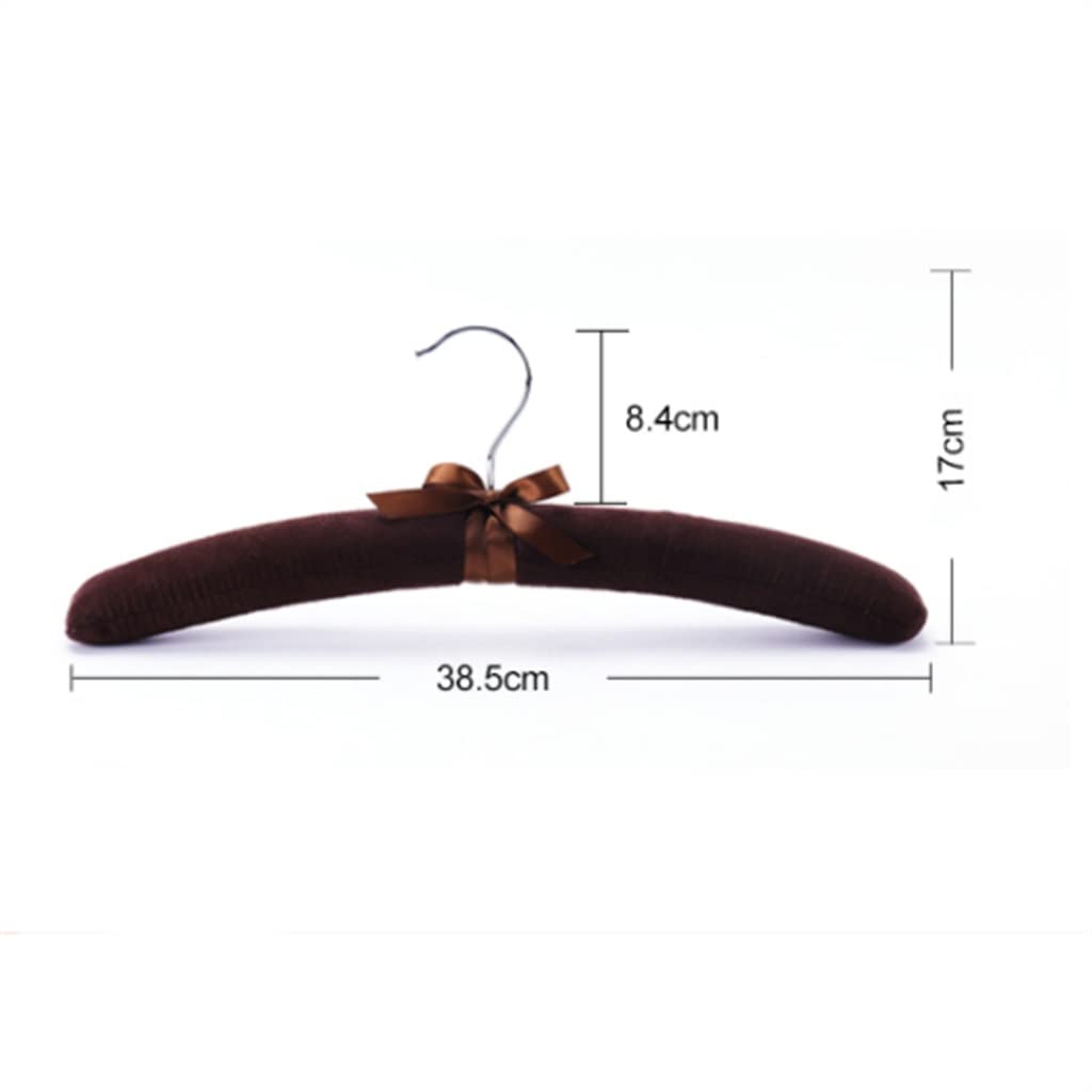 Tkanina tekstylna jest zawinięta w torbę z bilardową sweter bez pośpiechu ubrania do wsparcia wieszaka na ubrania domowe (Color : Beige, Size : 38.5 * 17cm)