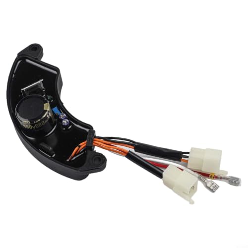 Wlinfetity AVR Regulador de voltaje 380 V, 3 fases, 8 cables, para generador de 5 kW, 8 kW, automático para estabilizar la tensión de salida, color negro