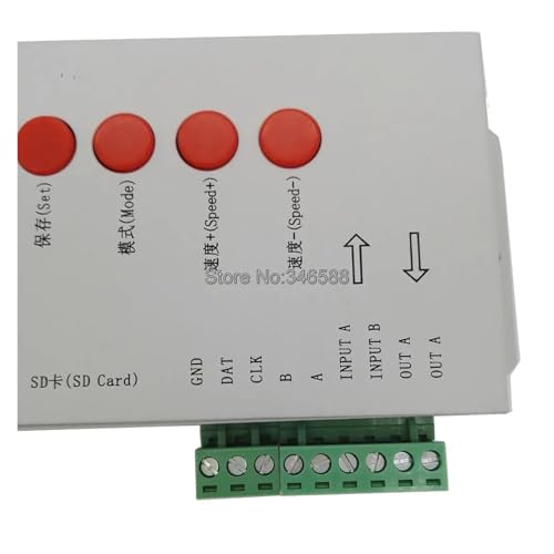 Controlador T1000S RGB para programar efectos dinámicos en 2048 píxeles LED 6