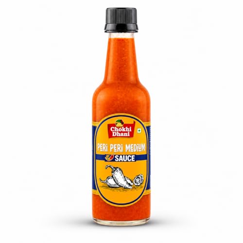Image of Chokhi Dhani Peri Peri Sauce 200g | Medium Spicy Tangy Chilli Dip | Perfect Dipping Sauce for Fries, Nuggets & Snacks | No Preservatives