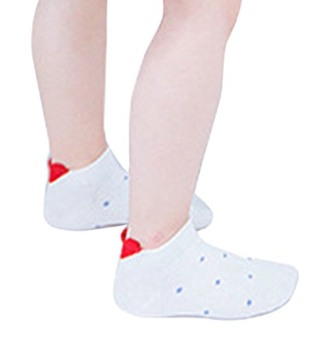 Little Girls Cute Heart Low Cut Ankle Socks Kids Summer Socks(Pack of 5)4