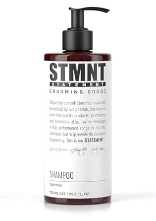STMNT Grooming Goods Shampoo, 25.3 oz | SLS/SLES Sulfates Free | Activated Charcoal &amp; Menthol | Removes Build Up | Fuller Feeling Hair