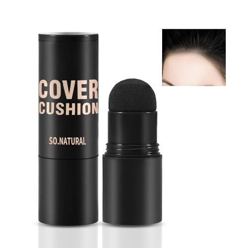 Image of Hairline Powder Stick,Pigmented Hair Shading Sponge Pen Hair Root Touch Cover Up Powder Professional Long Lasting Waterproof Hair Shadow Powder Fillers For Thinning Hair (Black), 1 Count