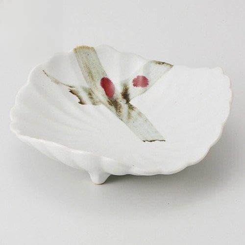 せともの本舗 Set of 5 Rust Brush Tatsa, Chrysanthemum Carved Mitsuyama Shallow Pot, 6.9 x 2.1 inches (17.5 x 5.4 cm), 14.1 oz (400 g), Orientation Included, Restaurant, Commercial Use, Japanese Tableware,