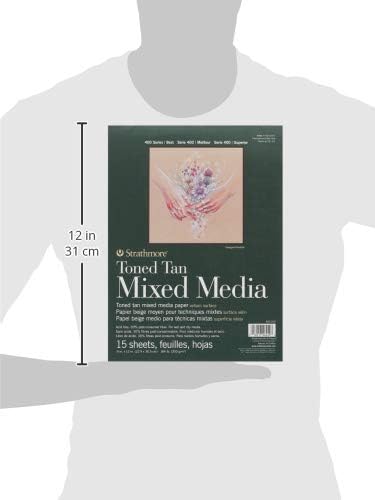 Miniatura 5 de Strathmore Papel de medios mixtos tonificados Tonificado Bronceado 9 "X12"-15 Hojas -62462209