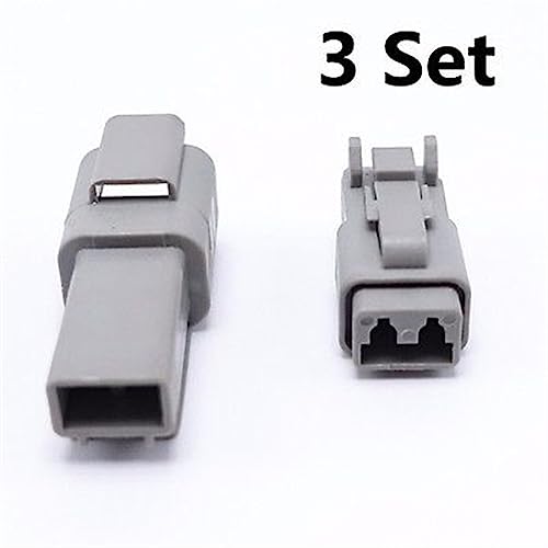 Conector impermeable para coche con 2 pines serie DT y calibre AWG 6