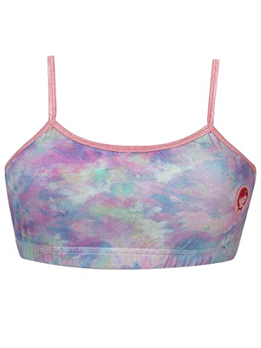 Image of DChica Cotton Uniform Beginners Bra for Girls, Non-Padded Full Coverage Seamless Non-Wired Gym Workout Bra with Adjustable Thin Strap, Slip-on Training Bra for Teenager