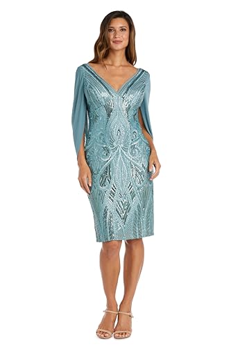 Image of R&M Richards Women's Long Off Shoulder Formal Dress W /Rhinestone Straps, Sweetheart Neckline & Side Slit