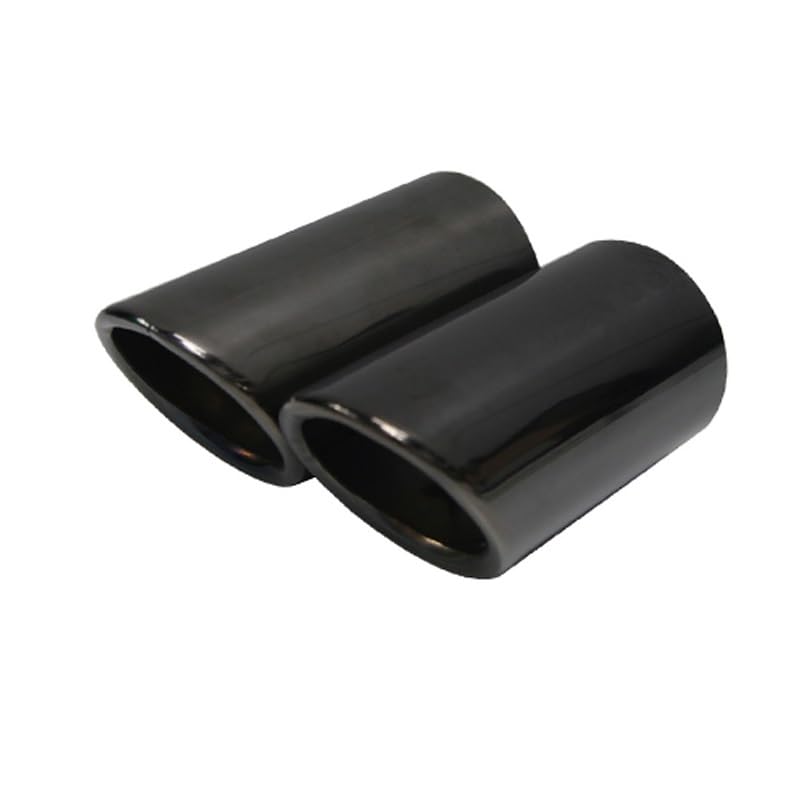 Silencieux d'échappement noir pour Golf 6/7, Tiguan et Passat - Pack de 2 embouts de gorge de queue