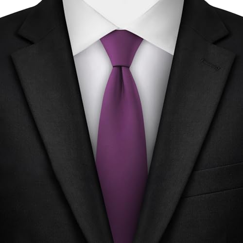 Image of Jacob Alexander Men's Slim Width 2.75 inch Solid Color Tie