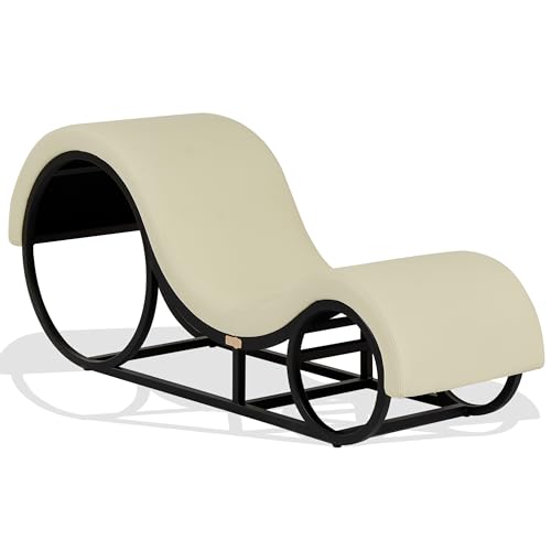 Sillón Tantra Tantra - Silla Ergonómica para Relajación, Lectura y Yoga - Cojín de apoyo, Estructura metálica, Ancho 50 cm (blanco)