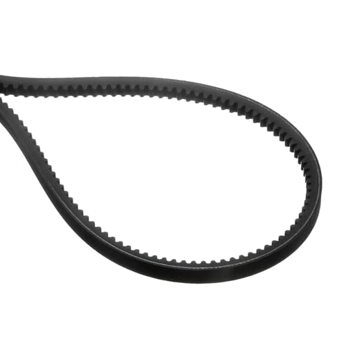 uxcell AX51 EPDM V-Belt, Raw Edge Cogged Industrial Rubber V Belt 1/2" Width x 51" Inside Circumference