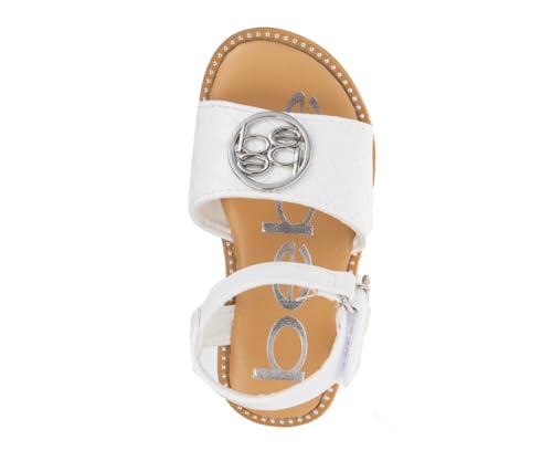 Image of bebe Girls' Sandals - Trendy Flat Designs with Rhinestones, Puffy Straps, Embossed Details and Charms for Toddlers /Little Kids /Big Kids