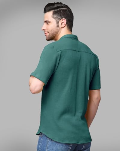 Image of Noble Monk Men's Regular Fit Shirt (SH71 Model Moss Green