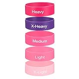 TIESOME 5 Stück Hallux Valgus Trainingsbänder, Zehenspreizer Trainingsband, Trainingsband für Ballenzehen Bandage Ballenkorrektur Toe Spacer Correct zur Schmerzlinderung von Ballenzehen(Rosa)